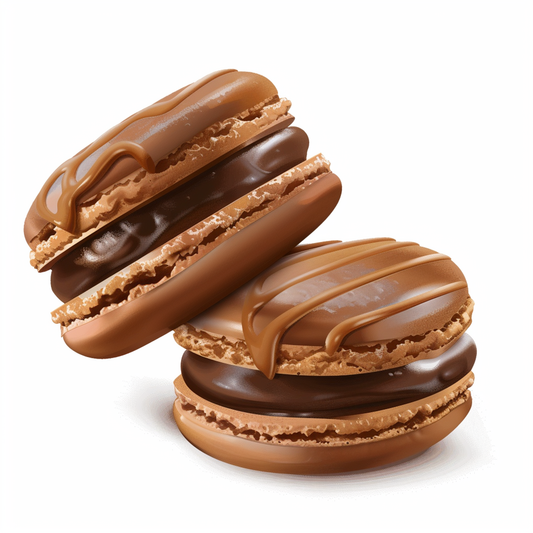 Chocolate Caramel Macarons
