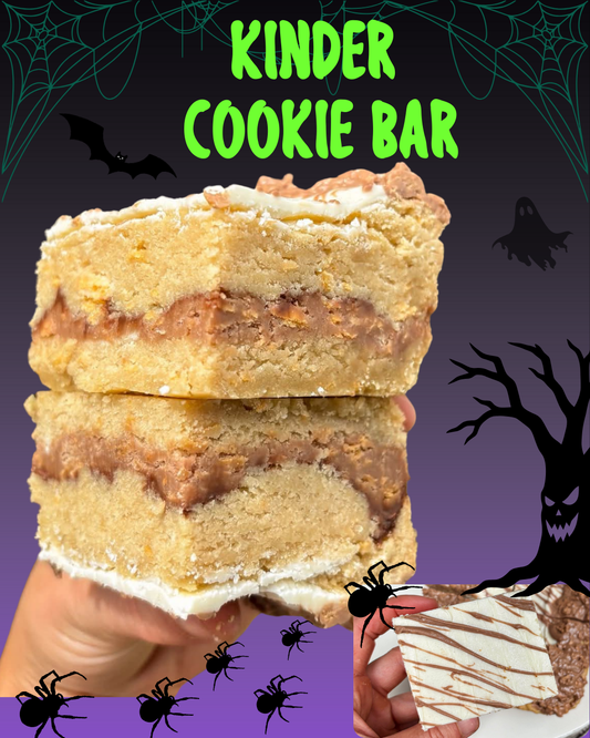 White Chocolate Kinder Bueno Cookie Bar